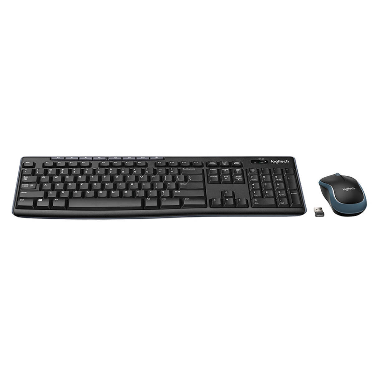 罗技（Logitech）MK270无线键鼠套装 键盘鼠标 全尺寸 黑色  带无线2.4G接收器
