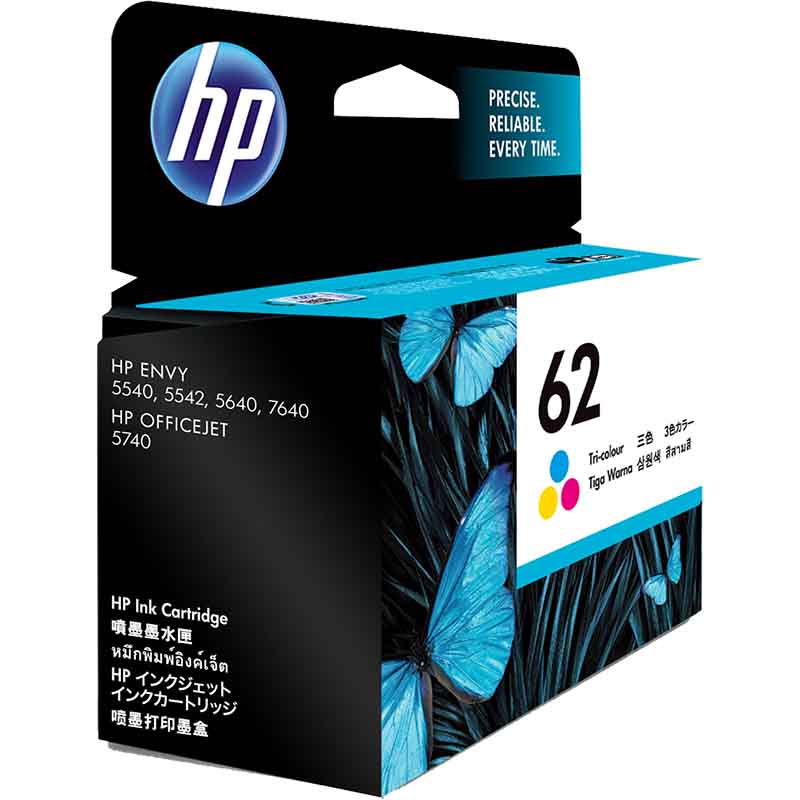 惠普（HP）62号 墨盒 适用OJ200 OJ258 62彩色墨盒（约165页）