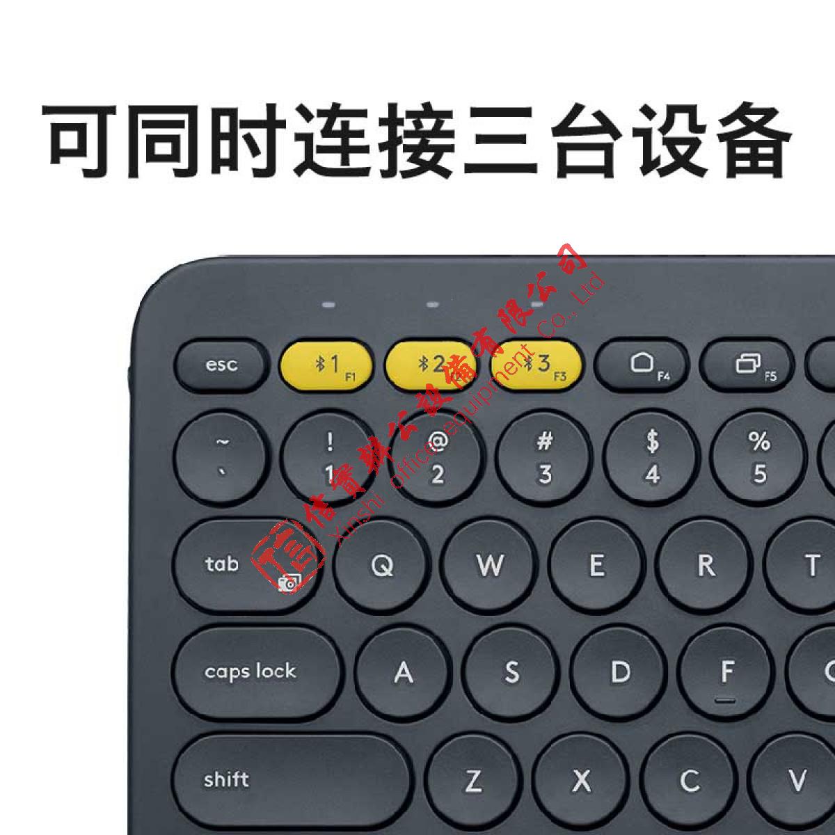 罗技（Logitech）K380 键盘 无线蓝牙键盘 办公键盘  便携 超薄键盘 笔记本键盘 黑色