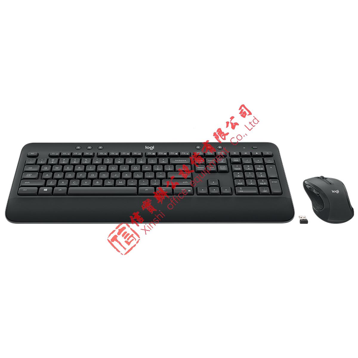 罗技（Logitech）MK545无线键鼠套装 键盘鼠标 全尺寸 黑色 带无线2.4G接收器