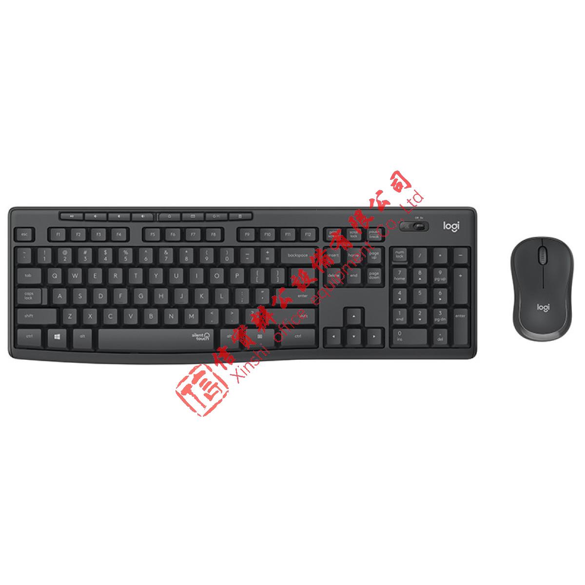 罗技 （Logitech）MK295无线轻音键鼠套装-黑色键盘鼠标