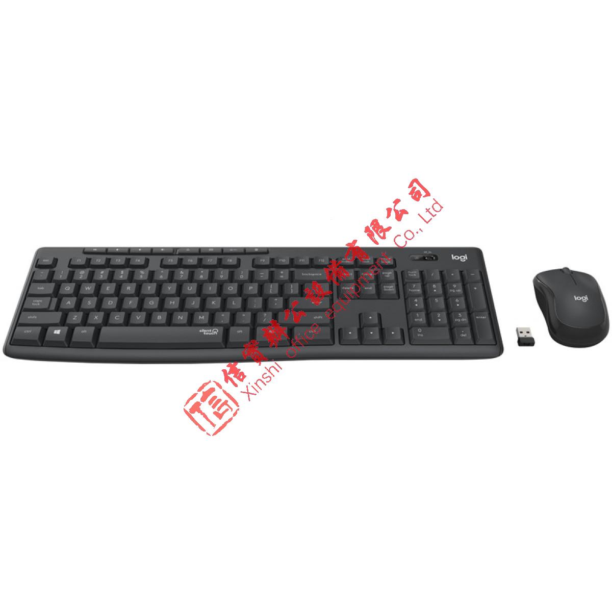 罗技 （Logitech）MK295无线轻音键鼠套装-黑色键盘鼠标