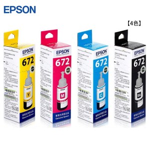 爱普生（EPSON） T6721原装墨水L221/L363/L351/L565/L455 墨仓式打印机墨水T672系列四色套装