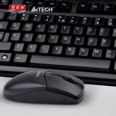 双飞燕（A4TECH）3100N无线鼠标键盘套装 防水办公商务USB键鼠套件