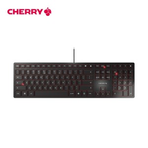 樱桃（CHERRY）KC6000有线键盘轻音超薄SX剪刀脚 黑色