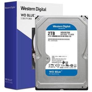 西部数据（WD）台式机机械硬盘Blue蓝盘 7200转 256MB SATA 2TB