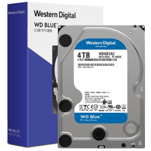 西部数据（WD）台式机机械硬盘Blue蓝盘 5400转 256MB SATA 4TB