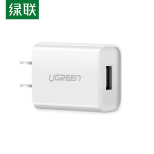 绿联（UGREEN）5V2.1A快充头 通用手机USB数据线电源适配器 CD143（60714）