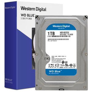 西部数据（WD）台式机机械硬盘Blue蓝盘 7200转 64MB SATA CMR  1TB
