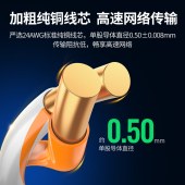 绿联（UGREEN）305米 超五类网线【0.50±0.008mm纯铜线芯】CAT5e千兆非屏蔽箱线 POE供电工程家装布线 60547