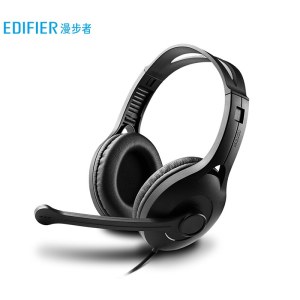 漫步者（EDIFIER）K800  双3.5口 头戴式耳机 电脑耳机耳麦 办公教育 学习培训 黑色