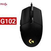 罗技（G） G102二代鼠标 RGB鼠标 轻量设计小手男女生鼠标 G102二代黑色