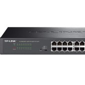 TP-LINK TL-SG2016MP 16口千兆POE交换机 二层网管交换机 企业级安防监控网线分线器