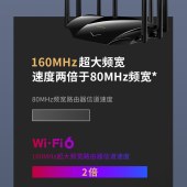 普联（TP-LINK）双频千兆双WAN口高速IPTV穿墙王Wi-Fi6无线路由器 TL-XDR6020易展版