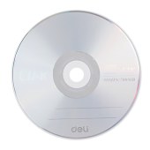 得力（deli） 3725-CD-R 刻录光盘 50片/筒（单位：筒）雾银 12mm