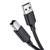 绿联 USB打印机线 A公对B公USB2.0方口接头高速打印电脑连接线 加长打印线适用惠普佳能爱普生 黑色 镀镍（USB2.0） 1.5米