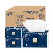 清风B911A2W擦手纸 加厚商用卫生纸酒店厨房用抹手纸 2层150张*20包/箱